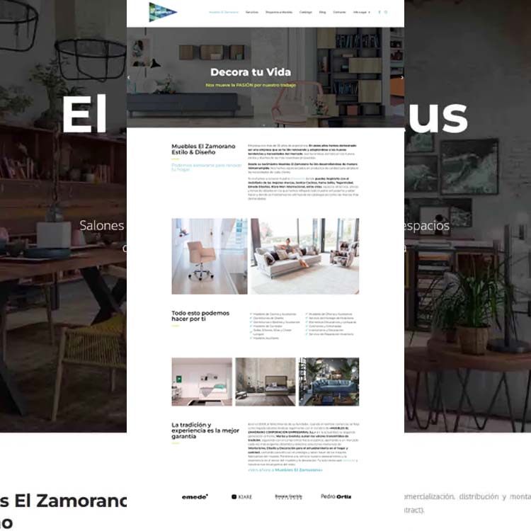 Muebles El Zamorano página web